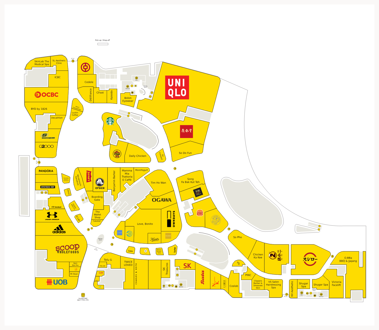 Waterway Point directory map floor plan